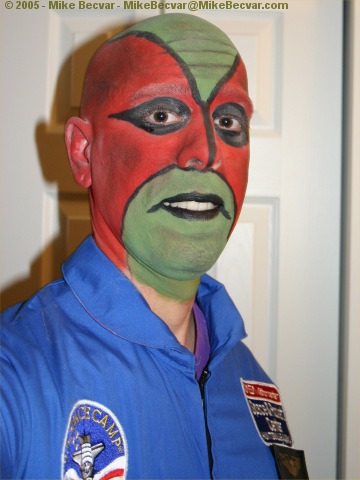 Mike Becvar in costume