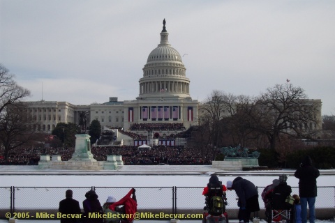 US Capitol at the 2005 Inauguration