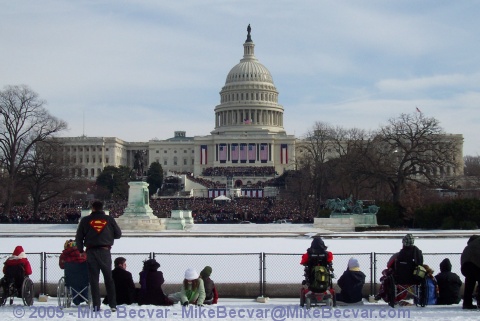 US Capitol at the 2005 Inauguration