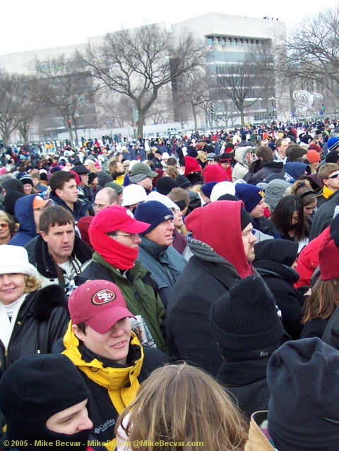 Crowds at the 2005 Inauguration