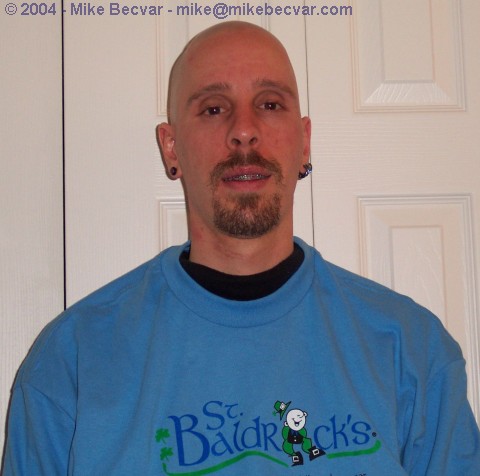 Mike after the St Baldrick's 2004